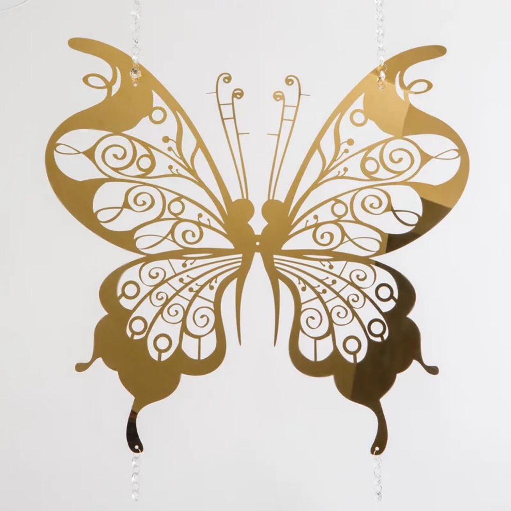3D Realistic Decorative Butterflies - European Style Carved Scenes