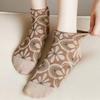 Women's Retro Floral Boat Socks - Mori Style, Breathable & Comfortable, Perfect for Spring and Summer.