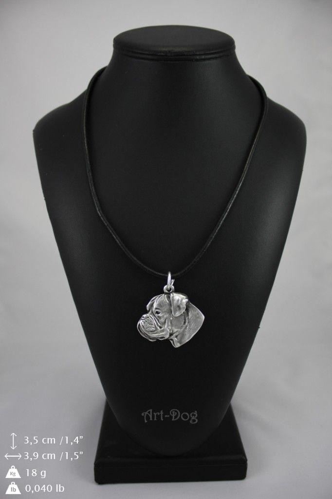 Boxer, German Boxer III – Dog Necklace In Gift Box, Silver-plated Locket for Dog Fan | Art-Dog