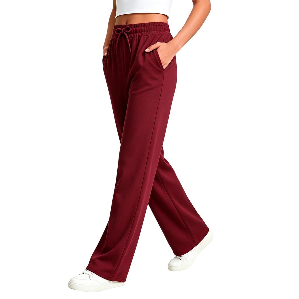 Women's -Lined Loose Fit Sweatpants with Drawstring Waist and Pockets for Daily Wear