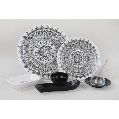 

Керамический набор для завтрака из 19 предметов