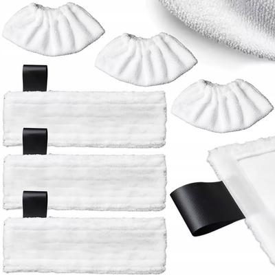 Steam Cleaner Cloth Set Karcher Sc | 3X Floor Pad + 3X Hand Nozzle | Replacement | Easyfix System | Microfiber