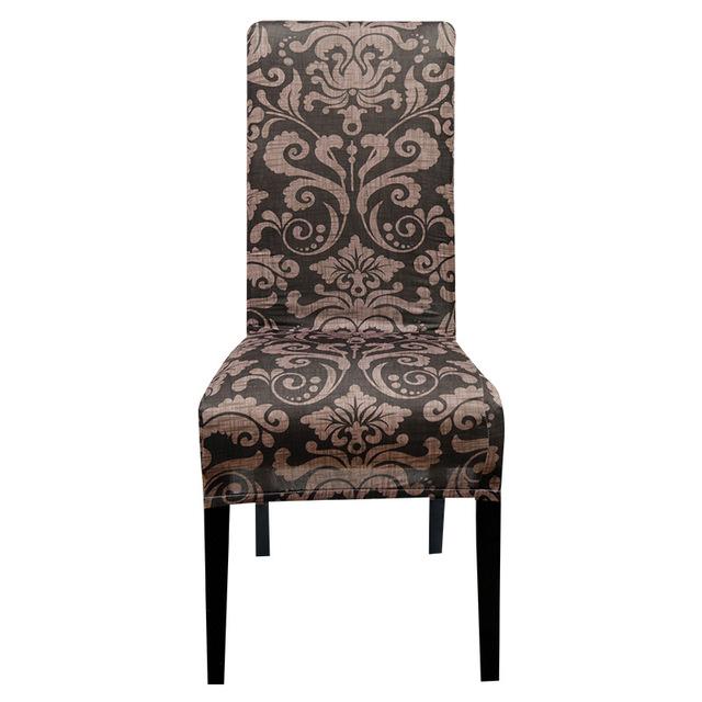 Xl Size Printed Chair Cover Geometric Look High Back Chair Covers Designed For Dining Room Area Wedding Hotel Kitchen Home Stretch Chair Case