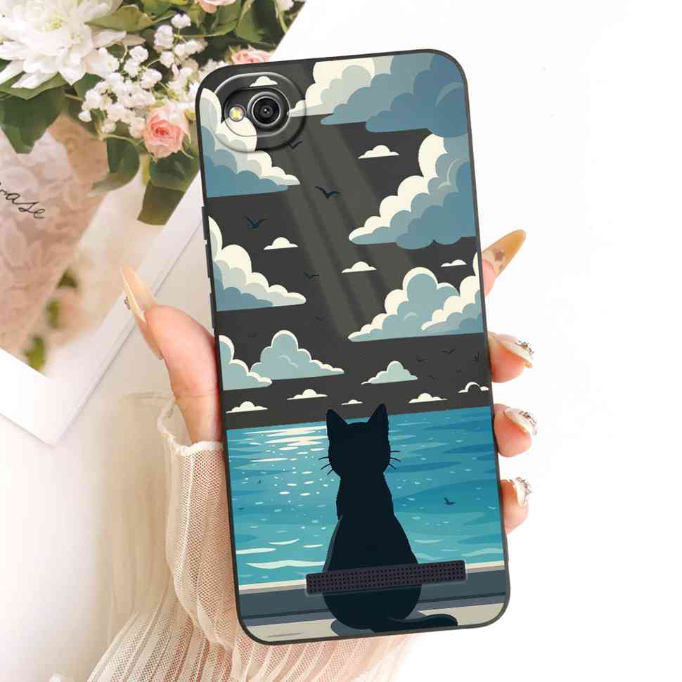 For Xiaomi Redmi 4A Casing Soft Silicone Cute Girl Moon Painted For Xiaomi Redmi 4A 4 A Redmi4a Mobile Phone Cases Covers