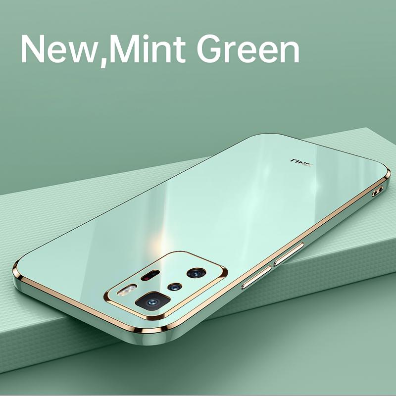 Luxury Plating Gold Frame Phone Case On For Xiaomi Mi Poco M3 Pro 5g M3pro Electroplate Soft Silicone Back Cover Funda