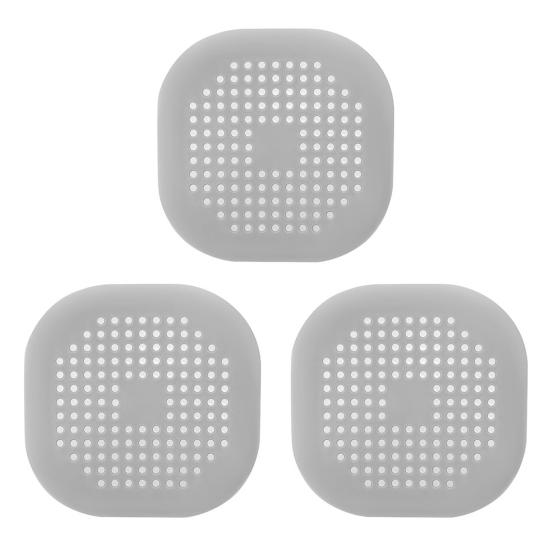 3/5/10Pcs Floor Drain Mat Easy Installation Effective Residue Filter Anti-clog Shower Drain Cover Leak-proof Drain Strainer