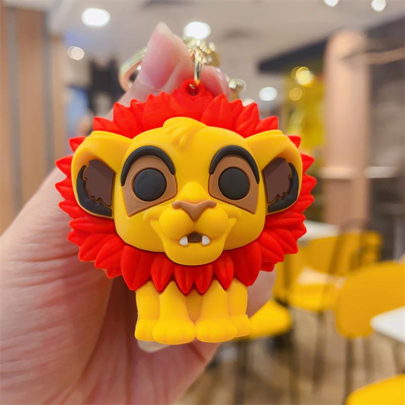 Kreativ Tecknad Söt Nyckelring Nyckelring Trendig Cool Djurhänge Herr- och Damväskor Gåva Tillbehör