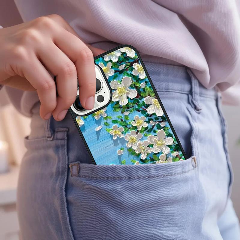 Retro Oil Painting Phone Case For iPhone 17 Air 15 16e 14 13 Pro Max Coque 12 11 Pro Max PLUS cover