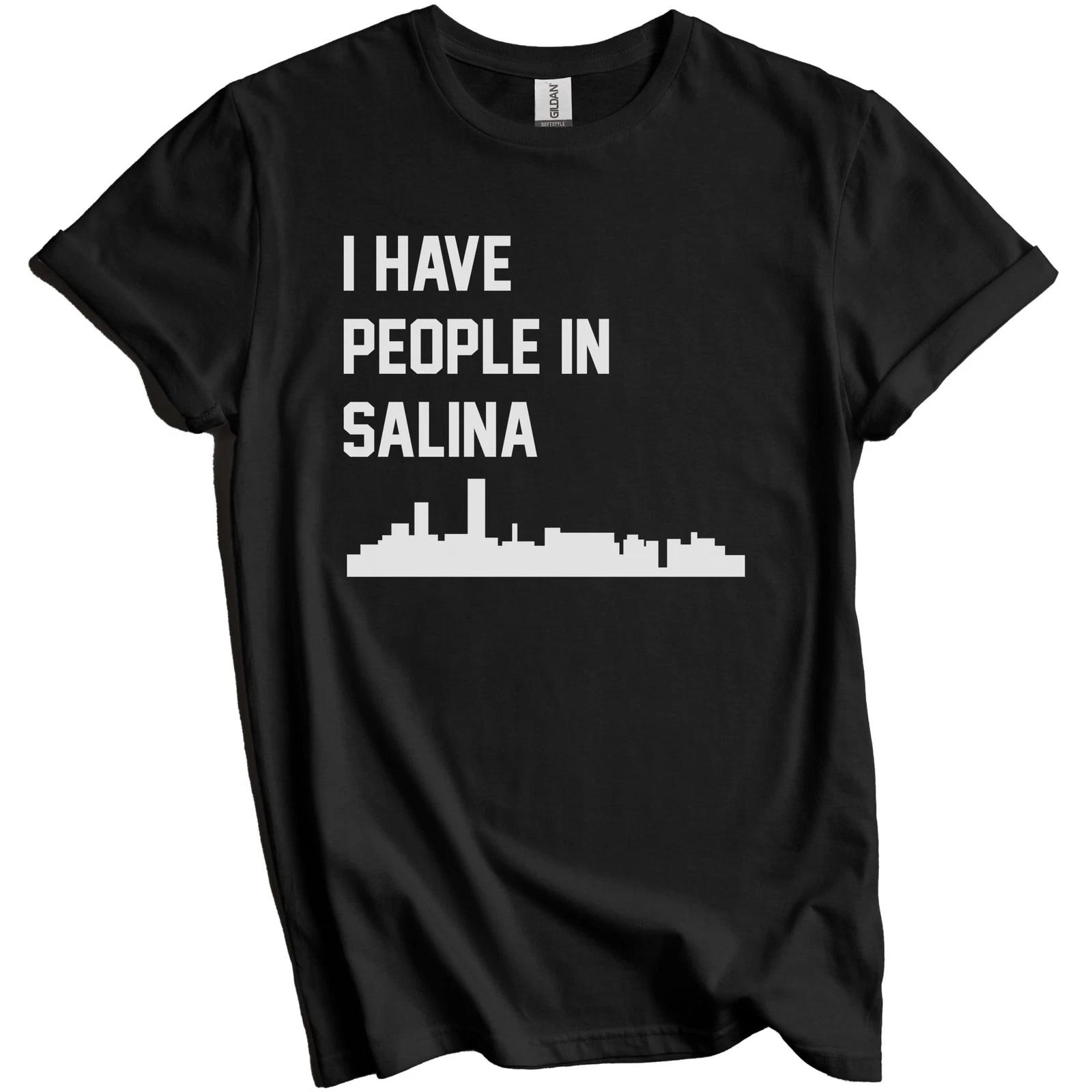 I Have People In Salina Kansas Skyline T-Shirt S