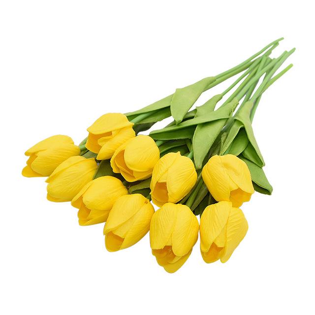 2/4/6Pcs Real Touch Tulip Artificial Flower for Home Decoration Fake Tulips Bouquet Wedding Garden Decoration