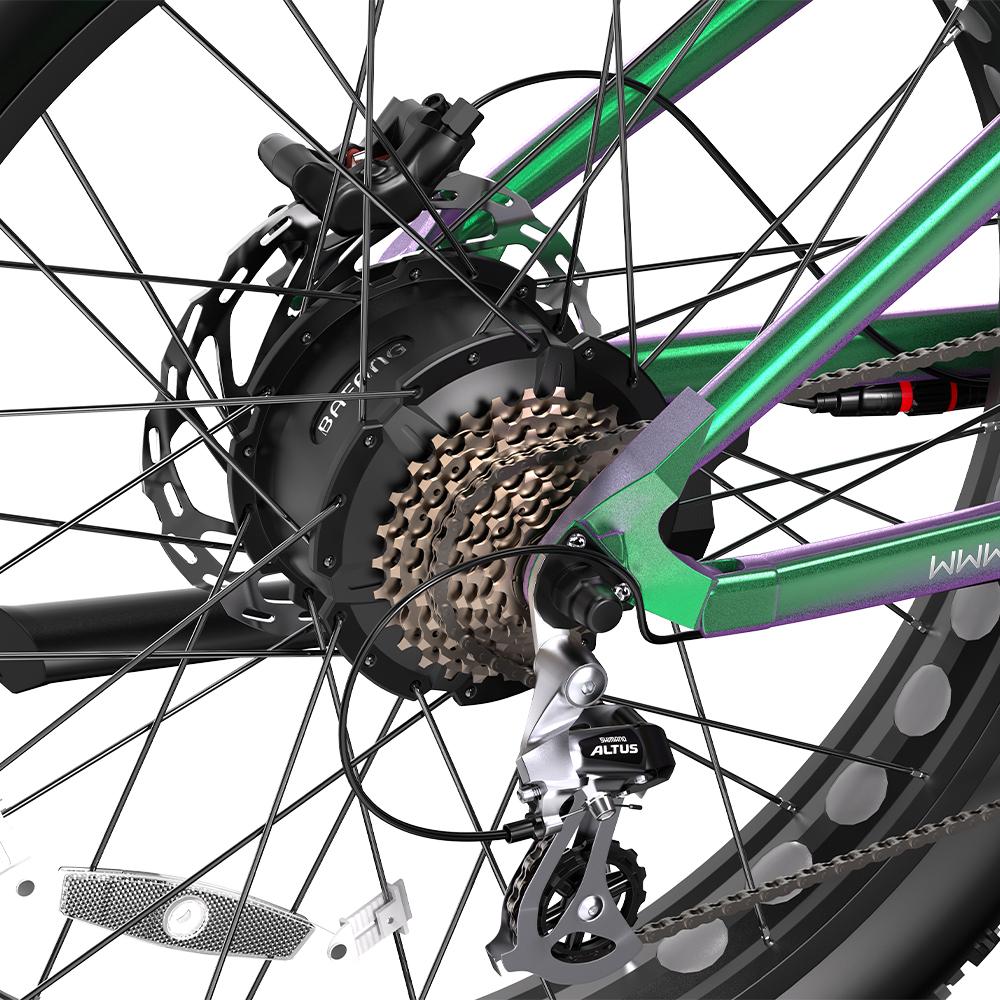 DUOTTS E26 Fat Tire Electric Bike - 750W Motor, 48V 20Ah Battery, 26"×4.0 Tires, 120KM Range,