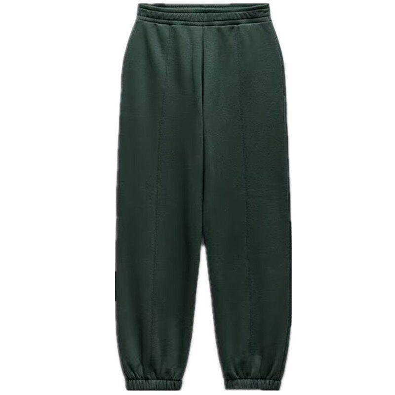 Fashion Style 2024 Spring New Women's Printed Flannel Sweatshirt High Waist Jogger Pants 6050309 712