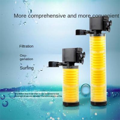 Fish Tank Filter Aquarium Silent Oxygen Pump Built-in Filter Submersible Pump Three In One Built-in Filter Pump