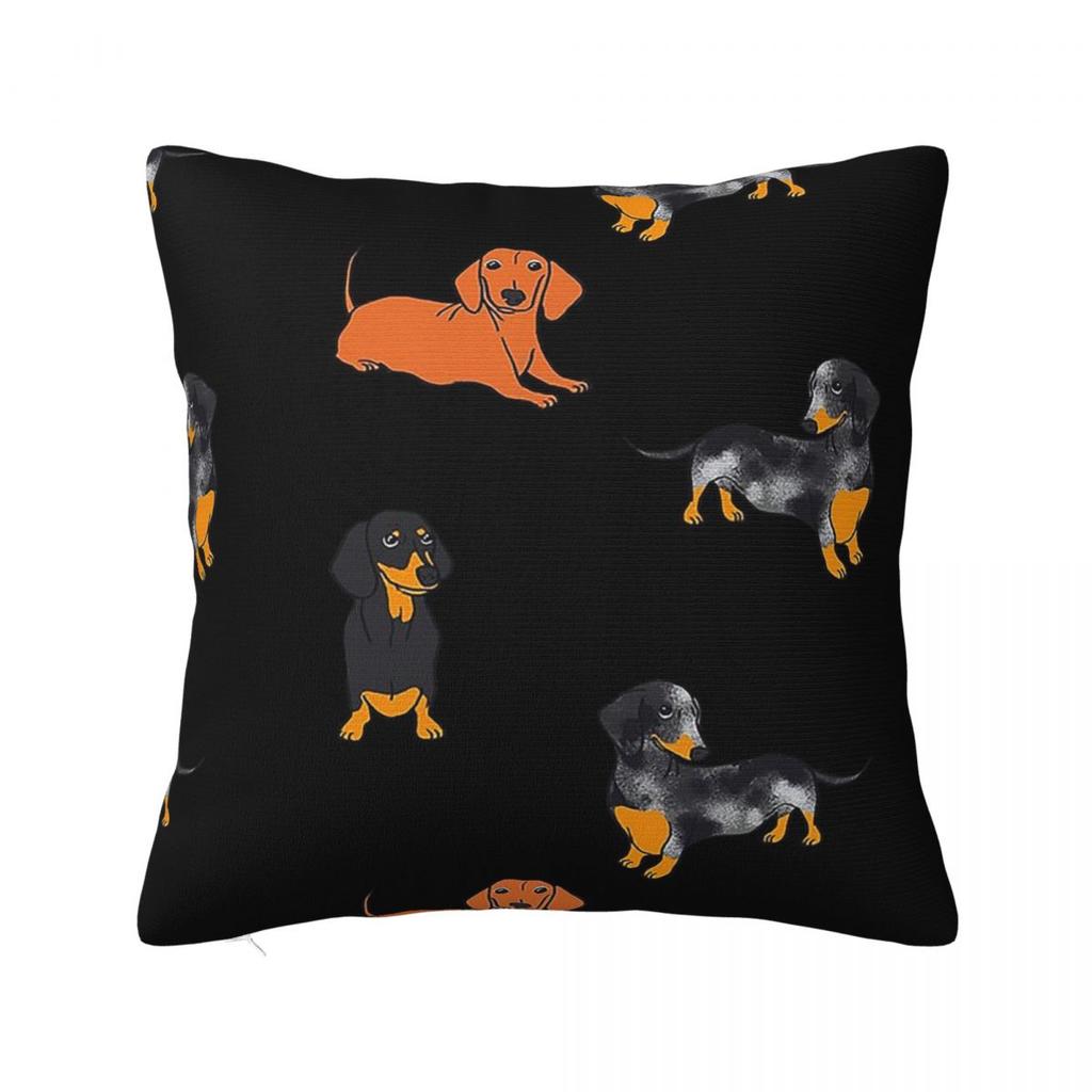 My Lovely Daschund Pillow Case Dachshund Wiener Sausage Doxie Dog Cushion Cover Awesome Zipper Decorative Pillowcover for Seat