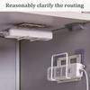Wall Mounted Router Holder Wifi Storage Bracket Easy To Install Non Drilling Power Socket Rack Bookshelf