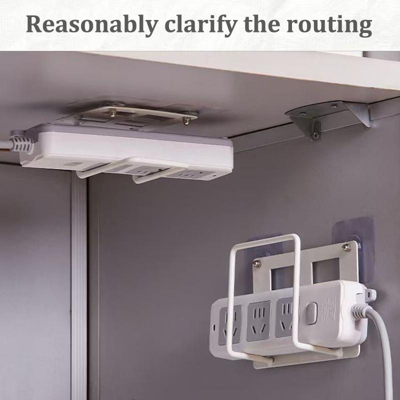 Wall Mounted Router Holder Wifi Storage Bracket Easy To Install Non Drilling Power Socket Rack Bookshelf