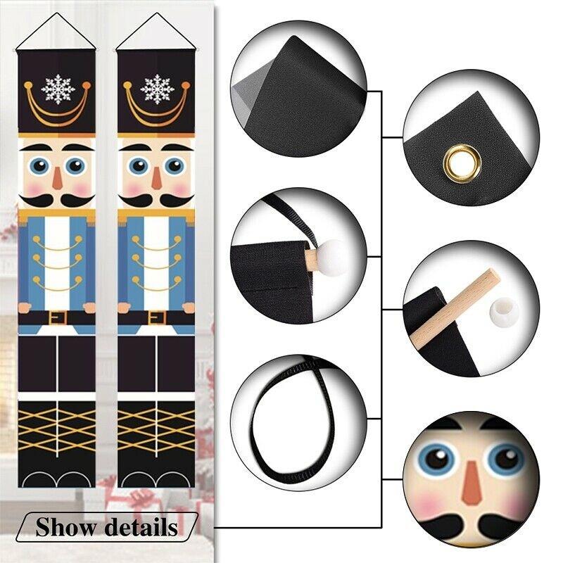 Dekorationer Nötknäpparen Jul Välkomstskylt Banderoll Flagga Vägg Dörrhänge