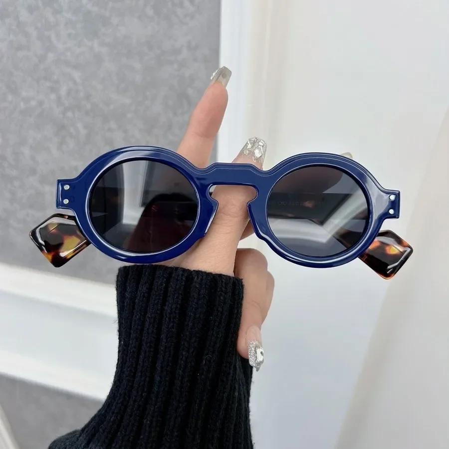 Vintage Round Sunglasses Women Men Cool Mirror Lens Stylish Sun Glasses Female Male Personality Colors