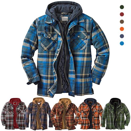 Man Single Breasted Jacket Plaid Button Long Slim Coat Long Sleeve  Autumn Winter Warm Casual Harajuku Street Outwear Retro main image 1