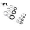 7Pcs/Set Mixed Size Fish Pole Repair Kit Line Rings Eyes Fishing Rod Guide Set