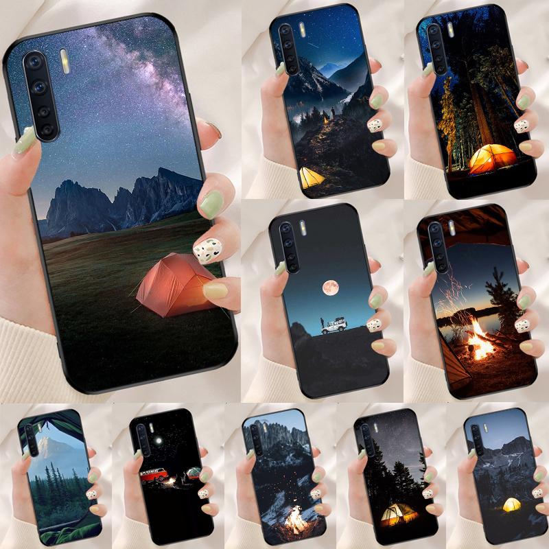 Camping Nature Mountain Case For Oppo A40 A60 A80 A18 A38 A58 A78 A98 A16 A76 A96 A15 A17 A77 A74 A94 A54 A57S Cover