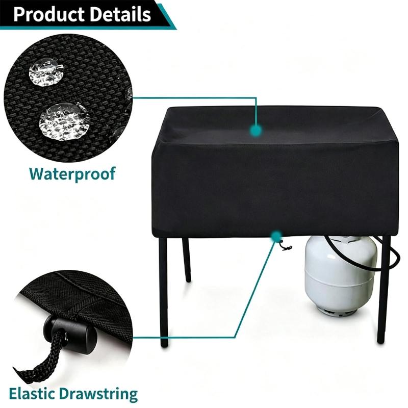 Water-Resistant Barbecue Cover for Outdoor Storage, Forms a Barrier Against Dust, Everyday Debris, Moisture, and Routine Sun Exposure