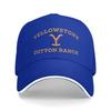 New Baseball Cap Y-Yellowstones Large Gold Dutton Ranch Logo Accessories For Unisex Women Trucker Cap Classic  Sun Cap Adjustable
