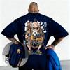 Dragon Ball Anime Mens Short Sleeved Tshirt 2026 Summer Y2k Street Dress Pattern Pure Cotton Tshirt Fitness Sports Top