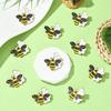 Airssory 5 Pcs Golden Color Bee with Beehive Enamel Alloy Brooches Lovely Insect Animal Badge Pins for DIY Clothes Backpack Decooration Craft Banquet