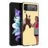 Z Flip 4 Phone Case for Samsung Galaxy Z Flip 3 5G ZFlip3 Flip3 Zflip Flip4 Hard PC Cover Frederik The Great Beauty Horse Shell