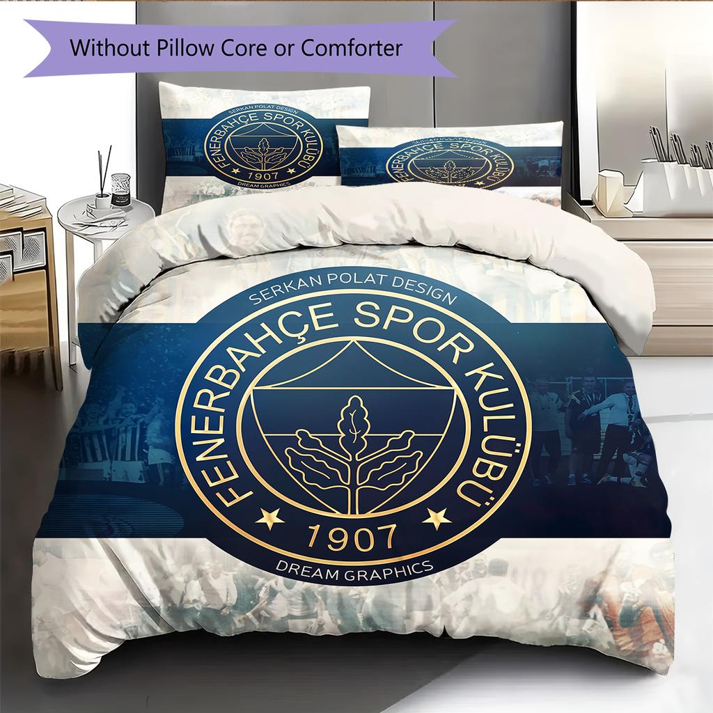 Biancheria da letto con motivo del Fenerbahce Sports Club Decorazione per la casa Regalo di compleanno e per feste (1 * copripiumino + 2 * federa, senza nucleo)