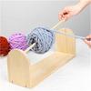 Yarn Spool Rack Knotsnag-resistantFree Wooden Yarn Holder Crafting Supply Sturdy Wood Even Rotation for Crocheters