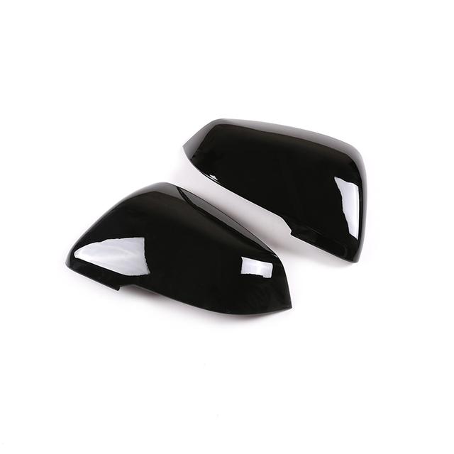 ABS Carbon Fiber Style Car Side Rearview Mirror Cap Cover Trim Shell For BMW 2 Series X1 F48 F45 F46 2015- Auto Accessories