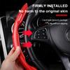 Car Steering Wheel Cover Carbon Fiber Sports Ultra-thin Non-slip Card Cover For Mitsubishi Lancer Ralliart 10 3 9 EX Outlander 3 ASX L200 Accessories