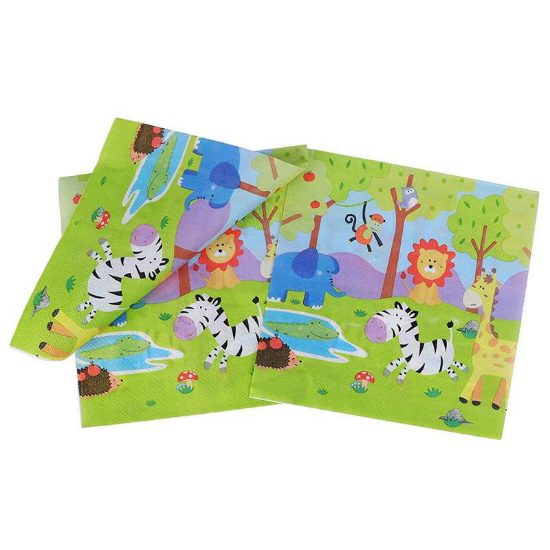 Buy 20Pcs Jungle Theme Paper Napkins Jungle Animals Napkins Kids