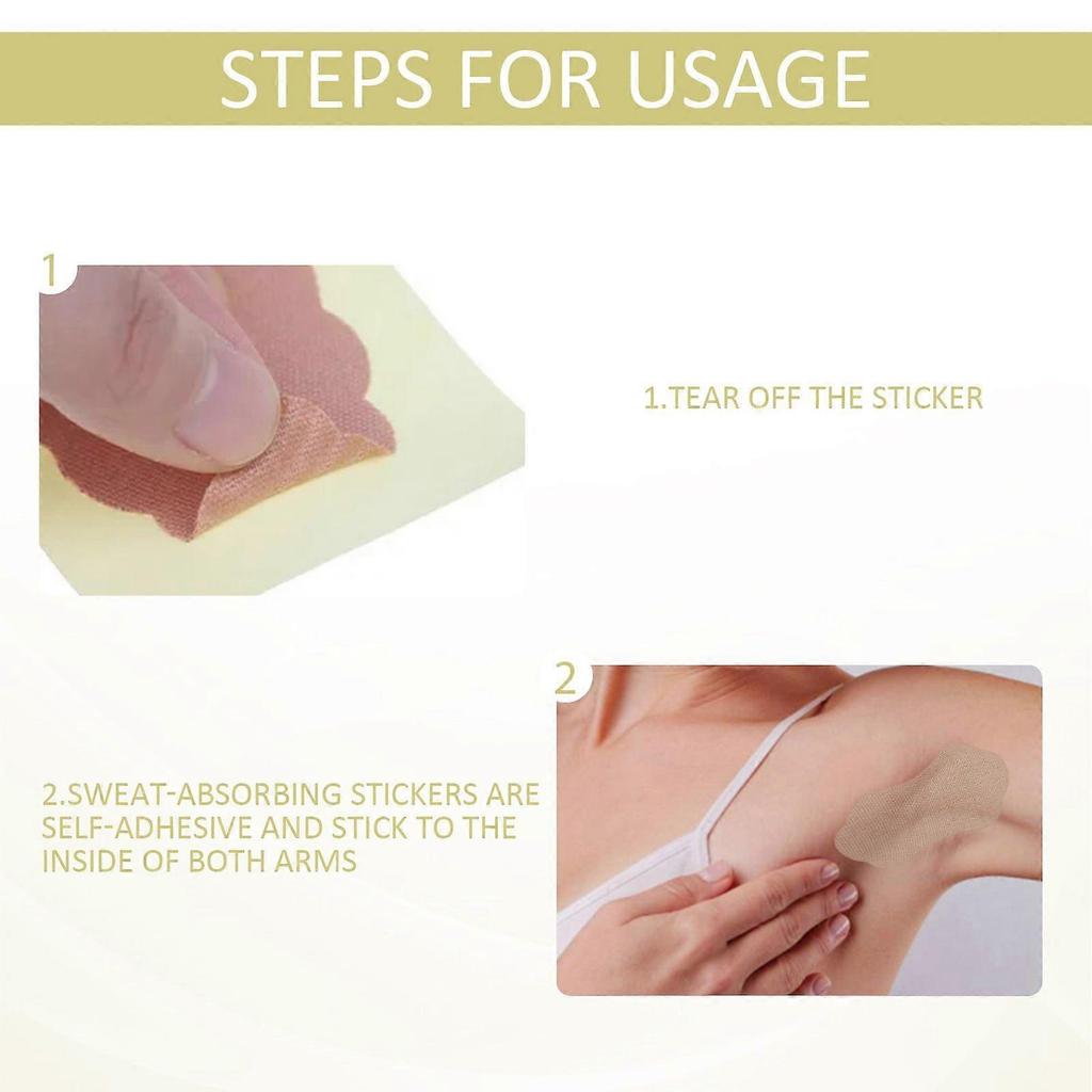 36pcs Underarm Anti-Perspirant Stick, Invisible Long-lasting Sweatproof Absorb Sweat Summer Anti-Perspirant Pad