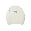 Li Ning X Pleasures Kolaborace Dopis Kulatý Výstřih Pulovr Nášivka Volná Mikina Unisex mikina Off-White AWDTB99-3