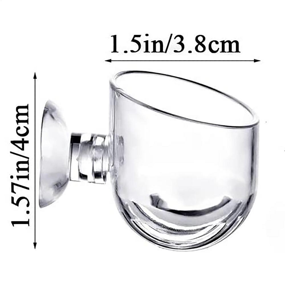 Aquarium Plant Pot Glass Cylinder Cup With Suckers For Cultivate Aquatic Plant Seeds Coral Moss Fish Tank Decoration Accessory