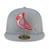 New Era 59Fifty Fitted Cap - STORM GREY MLB Cooperstown Team