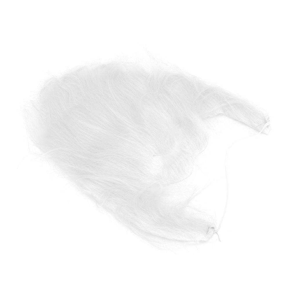 Párty Falešný vous Falešný obličejový vous Vlasy Plyšový Falešný knír pro Kostýmní doplňky Bílý