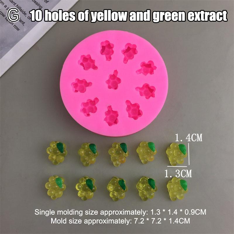 Silikonfruktformar för tårtdekoration 3D-frukt Choklad Fondant Dekorativa formar Godis Gelé Gummy Tvålform