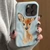 Adorable Deer Phone Case For iPhone 17 Cases iPhone 16 Pro Max 15 14 Plus 13 12 11 16E 17 Air Shockproof Candy TPU Bumper Cover