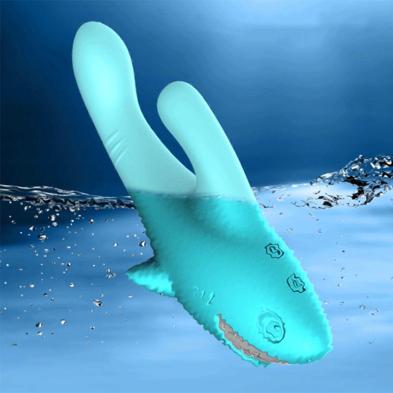 Blue Shark G Spot Clitoral Stimulation Rabbit Sex Toy Rabbit S
