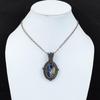 Sodalite Pendant Copper Wire Wrapped Jewelry Natural Gemstone Pendant Unique Jewelry Handmade Pendant Copper Wire Wrap Pendant Gift For Her