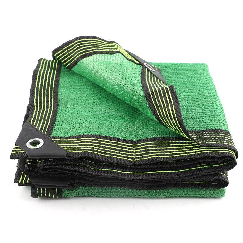 12Pin Green Sunshade Sai Anti-UV Balcony Privacy Screen Fence Net Garden Plant Shade Cover Net Outdoor Patio Car Sun Awning
