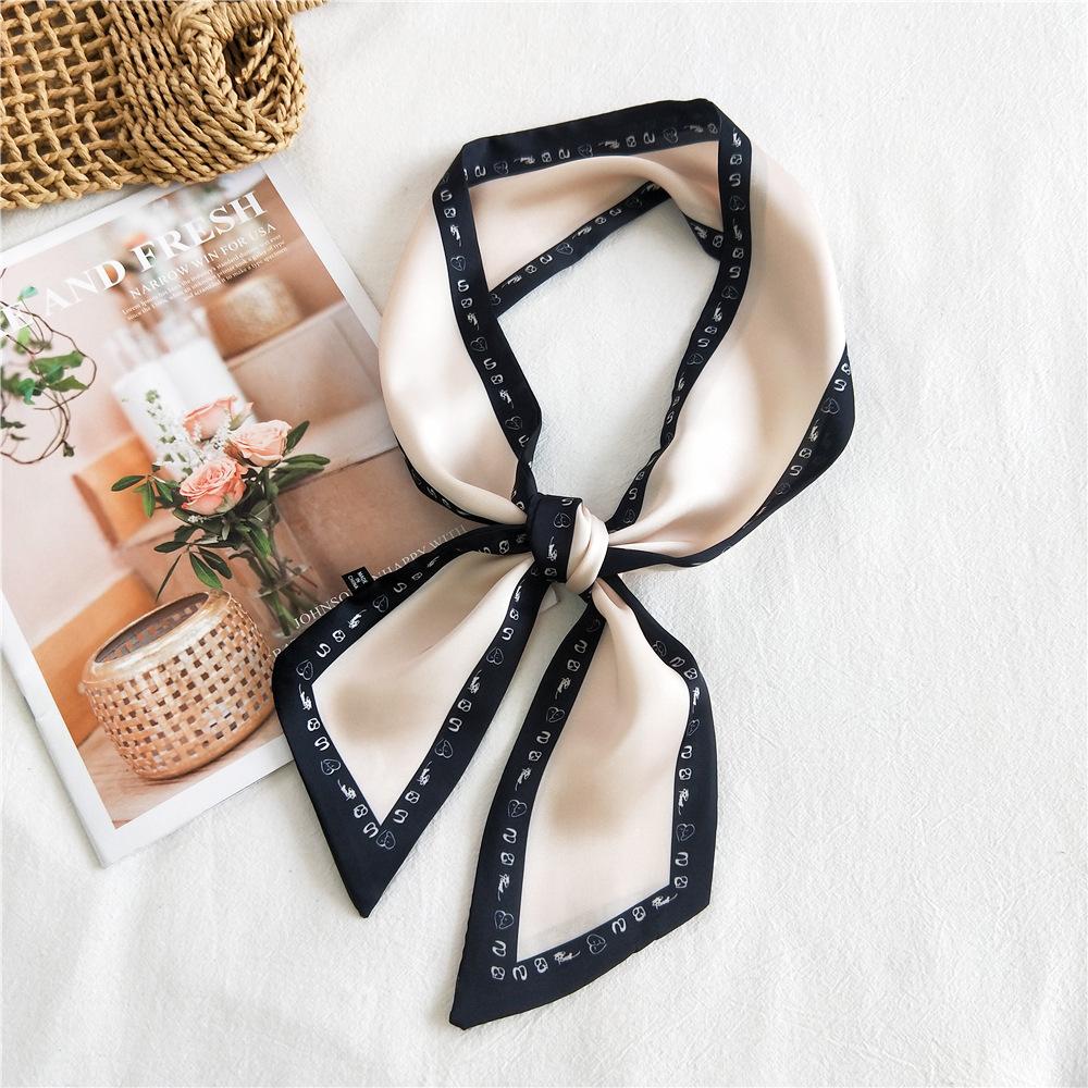 New Scarves Silk Scarves Women'S Spring And Autumn Season Long Decorative Professional Scarves Summer Thin Styles Paired With Shirts Stylish