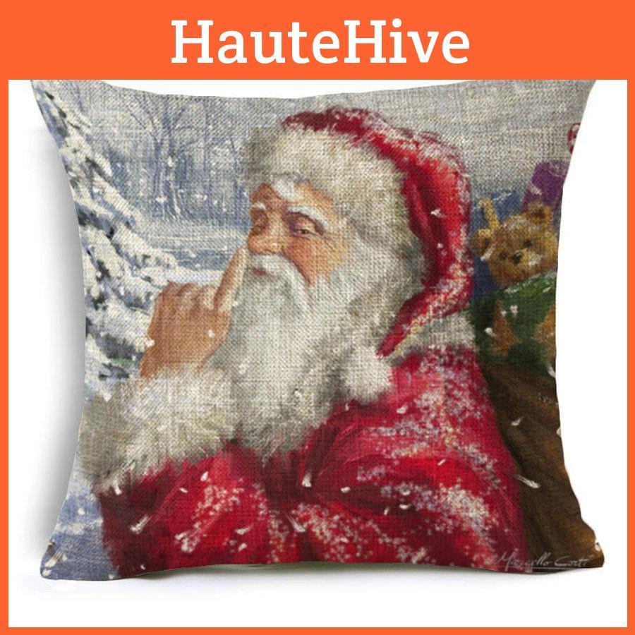 Luxurious Merry Christmas Series Cushion Cover For A Festive Home Dcor Touch