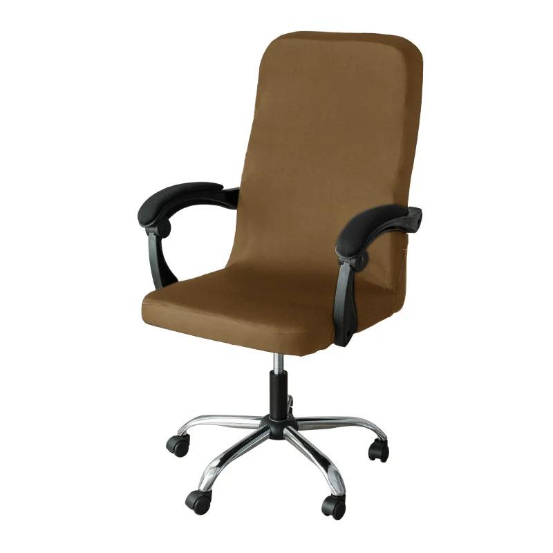 Spandex Office Chair Covers Stretch Gaming Chair Cover Solid Color Computer Chairs Cover Elastic Chair Slipcovers for Home Decor