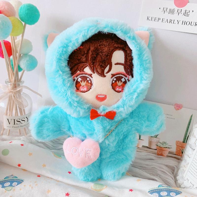 8in Plush Dolls Plush Cloak/Bag for Girls Dollhouse Role for Play Game DIY Toy Accessory Party Supplies Great Christmas