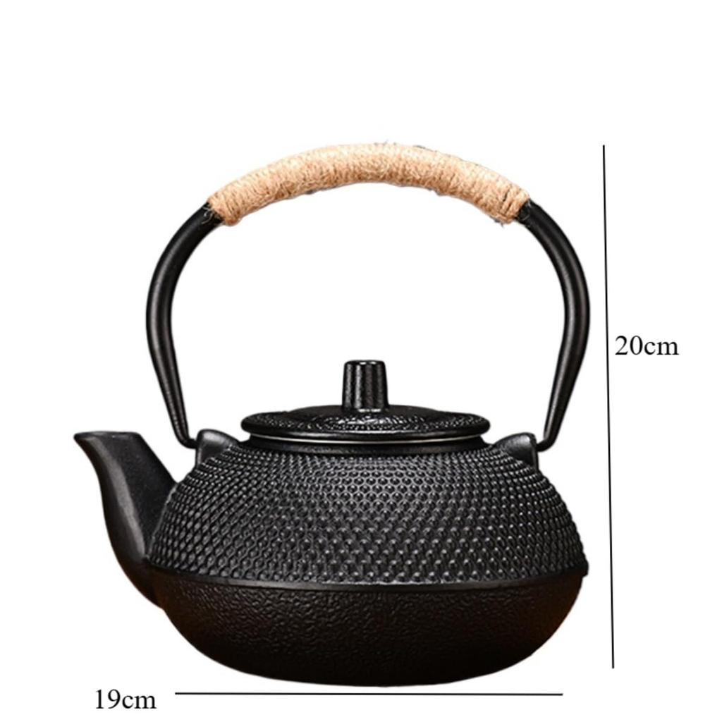 Qfmr Iron Nanbu Iron Rust Induction Cooker Can be Used on Direct Tea Ceremony Cast Suitable for Tea and Restaurants Teapot, Ironware, Unenameled,